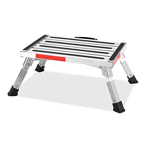 Yagud Safety RV Steps, Non-Slip Folding Adjustable Step Stool